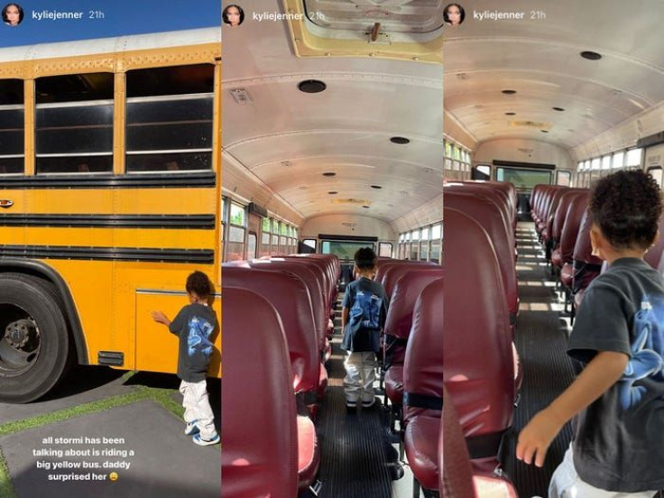 Stormi school bus