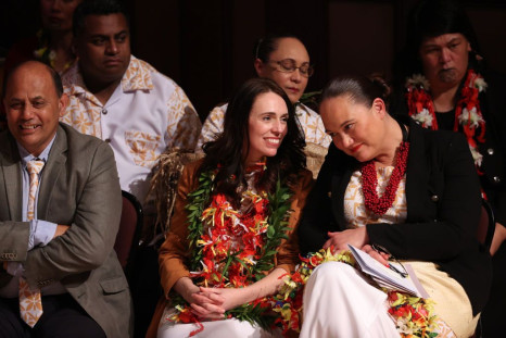 Jacinda Ardern and Carmel Sepuloni (R)