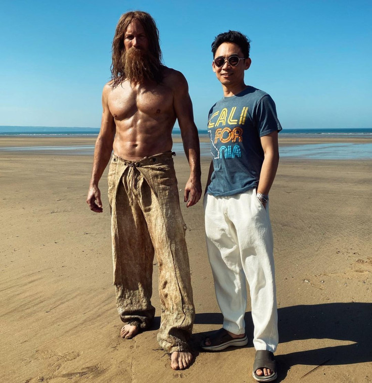 Patrick Wilson with James Want for "Aquaman 2"