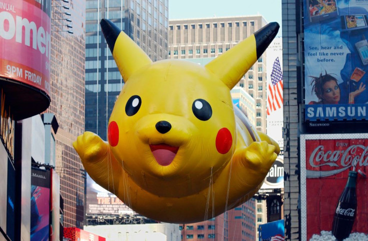 The "Pikachu" balloon sponsored by The Pokemon Com