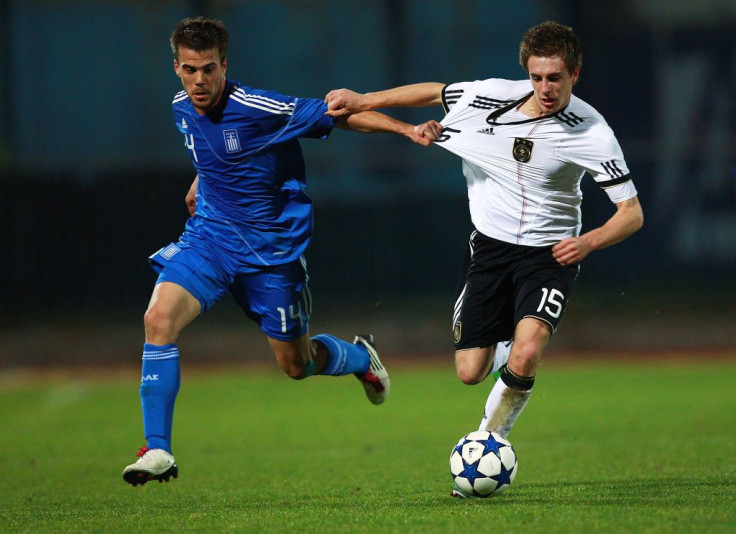 File picture of Nikos Tsoumanis of Greece (L) and Patrick Herrmann of Germany