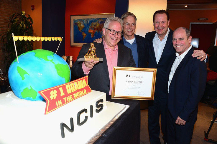 Mark Harmon with the 'NCIS' team