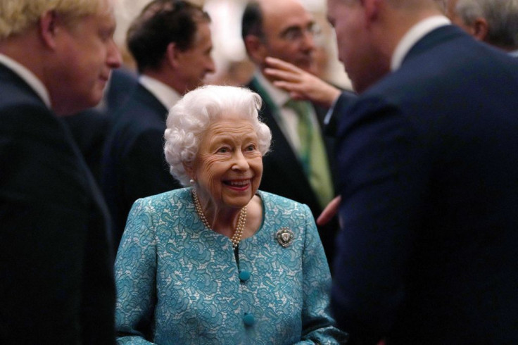 Britain's Queen Elizabeth II and Britain's Prime Minister Boris Johnson 