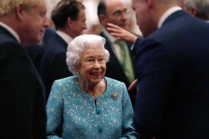 Britain's Queen Elizabeth II and Britain's Prime Minister Boris Johnson