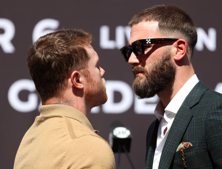 Canelo Alvarez and Caleb Plant