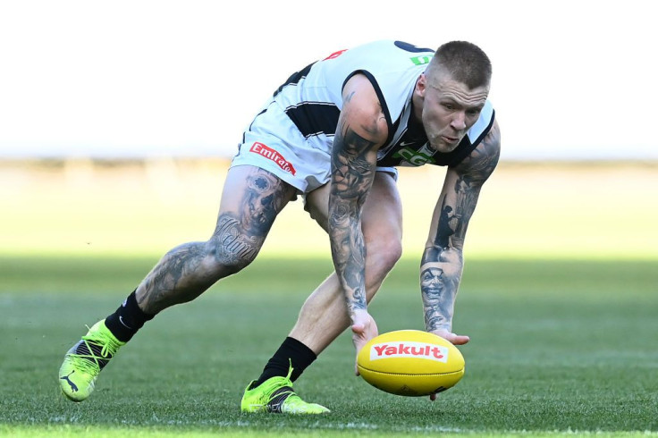 Jordan De Goey of the Magpies