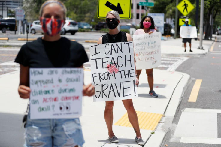 Hillsborough County Florida Teachers Protest Reopening Schools Amid Pandemic