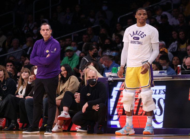 Russell Westbrook #0 and head coach Frank Vogel