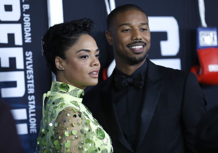 Tessa Thompson and Michael B. Jordan