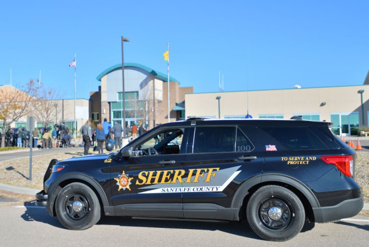 A Santa Fe County Sheriff vehicle
