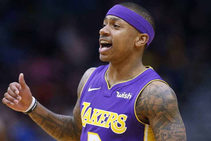 Isaiah Thomas #3 of the Los Angeles Lakers