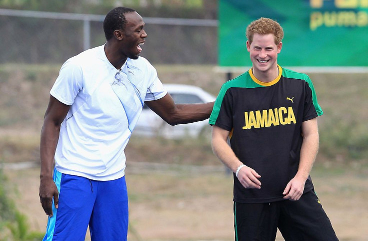 Prince Harry and Usain Bolt