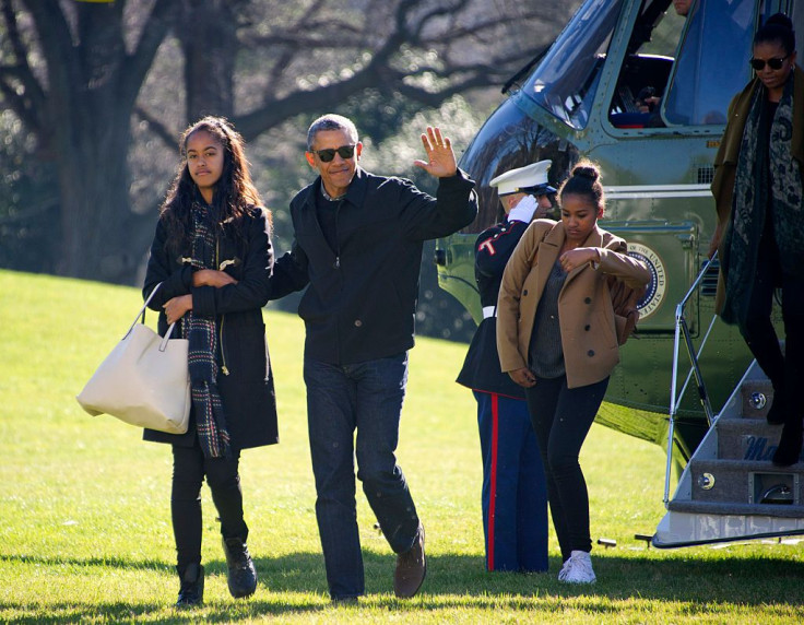 File picture of Barack Obama and his family