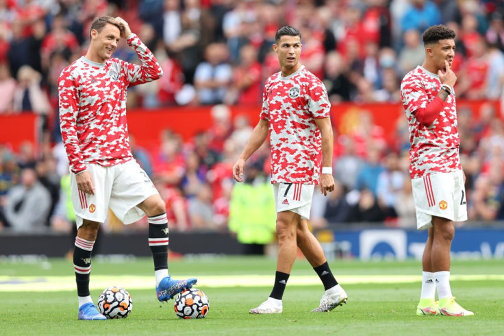 Nemanja Matic, Cristiano Ronaldo and Jadon Sancho