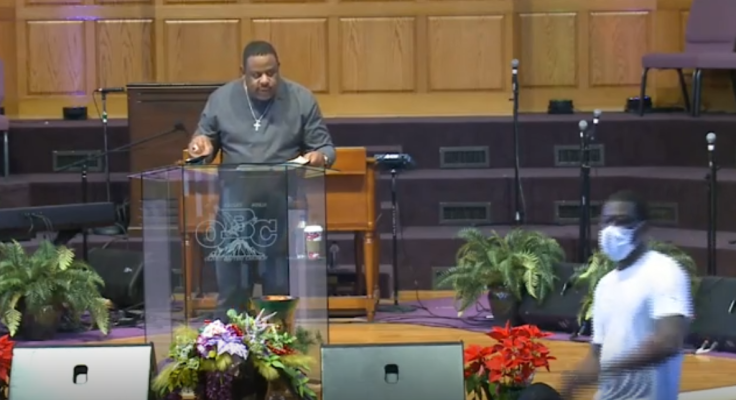 Brawl at Olivet Baptist Church in Chattanooga, Tennessee