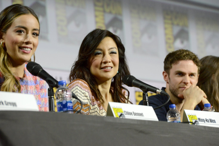 Cloe Bennet, Ming-Na Wen, and Iain De Caestecker