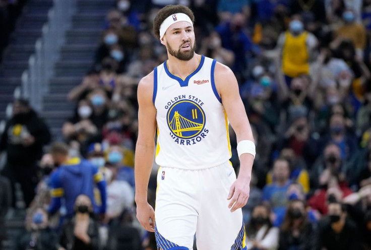 Klay Thompson #11 of the Golden State Warriors