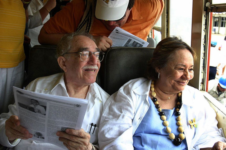 File picture of Gabriel Garcia Marquez and his wife Mercedes Barcha