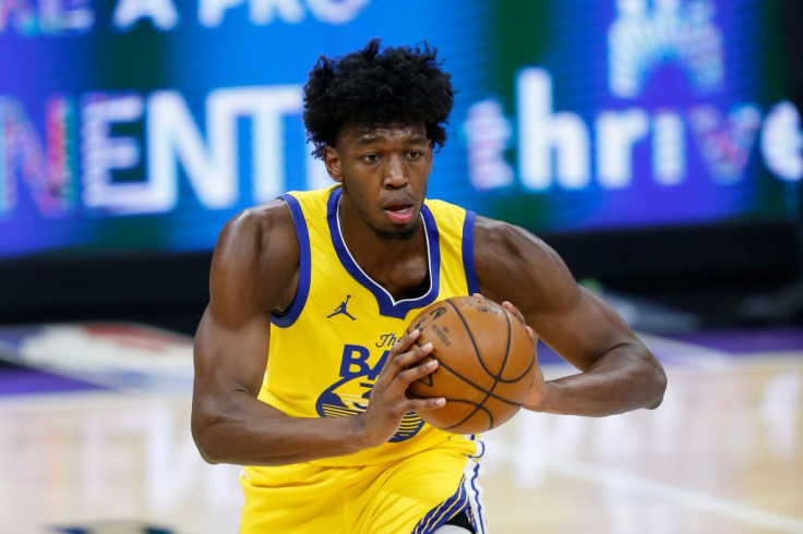 James Wiseman #33 of the Golden State Warriors