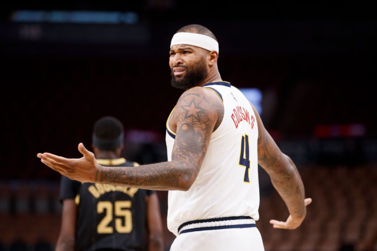 DeMarcus Cousins #4 of the Denver Nuggets