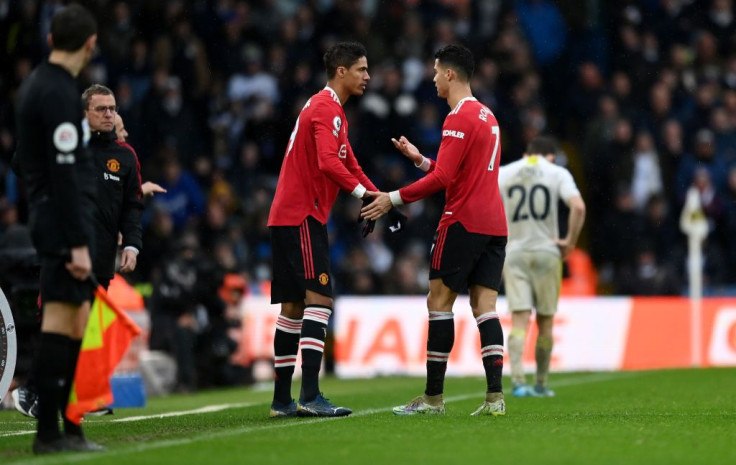 Raphael Varane and Cristiano Ronaldo