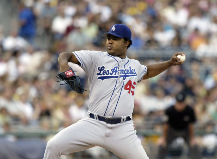 Odalis Perez #45 of the Los Angeles Dodgers 
