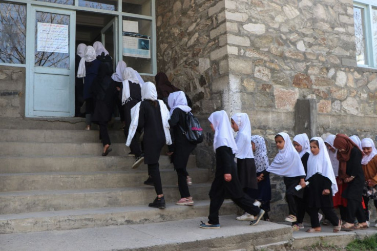 The Taliban ordered girls' secondary schools in Afghanistan to shut