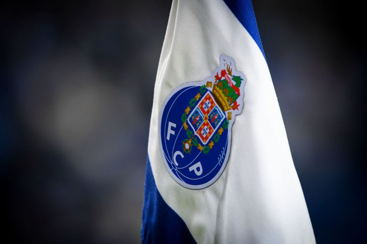 FC Porto logo is seen on the corner flag