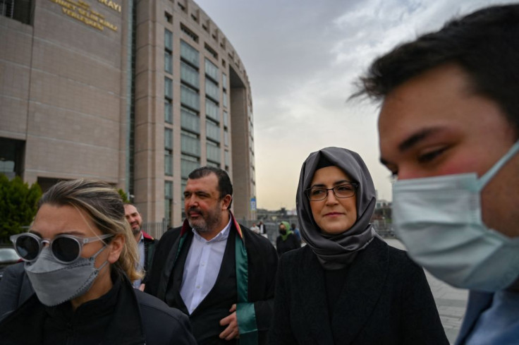 Hatice Cengiz, the fiancee of murdered Saudi critic Jamal Khashoggi