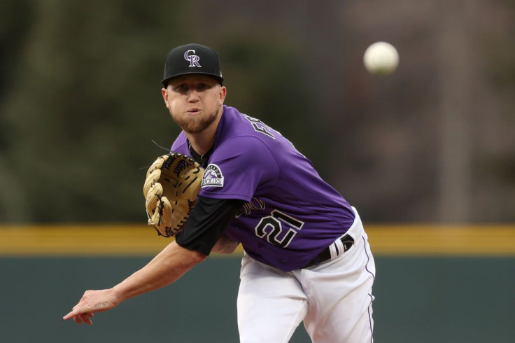 Starting pitcher Kyle Freeland #21 of the Colorado Rockies