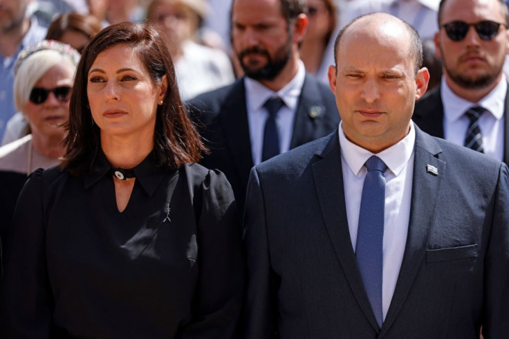 Israeli Prime Minister Naftali Bennett and his wife Galit