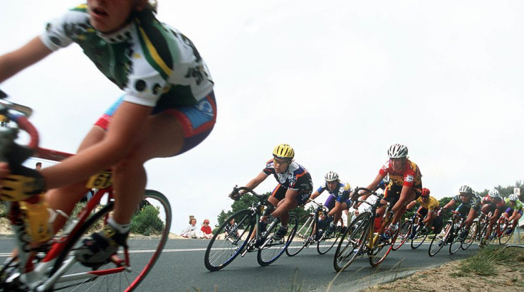 Overall tour leader Anna Wilson rides into the third bend of todays second stage of the Skilled Bay Cycling Classic held at Barwon Heads, Geelong, Australia, with Katie Mactier on her shoulder.