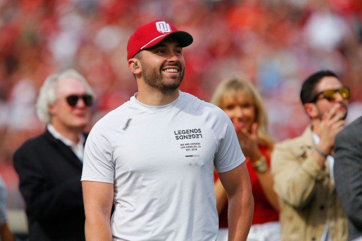 Quarterback Baker Mayfield of the Oklahoma Sooners