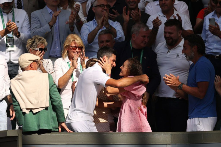 Novak Djokovic and Jelena Djokovic