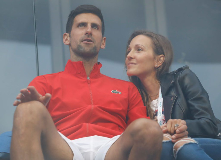 Novak Djokovic and Jelena Djokovic