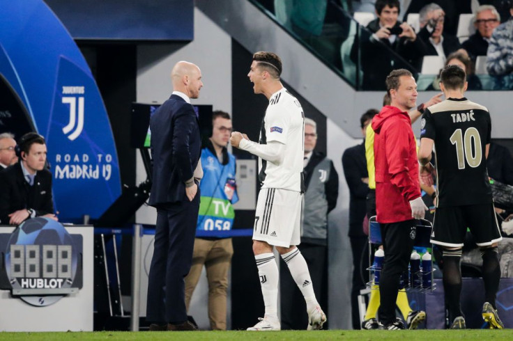 File photo of Erik Ten Hag and Cristiano Ronaldo