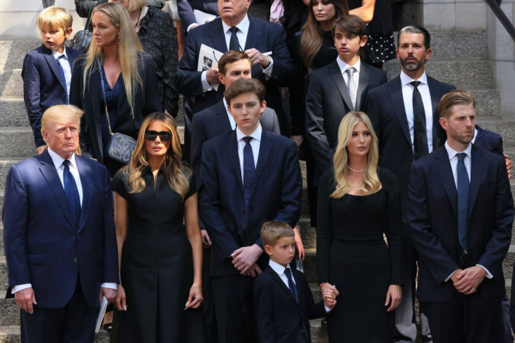 Trump family at Ivana's funeral