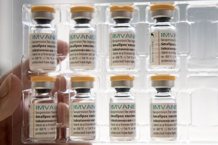 A photograph shows doses of Imvanex vaccine used to protect against Monkeypox virus