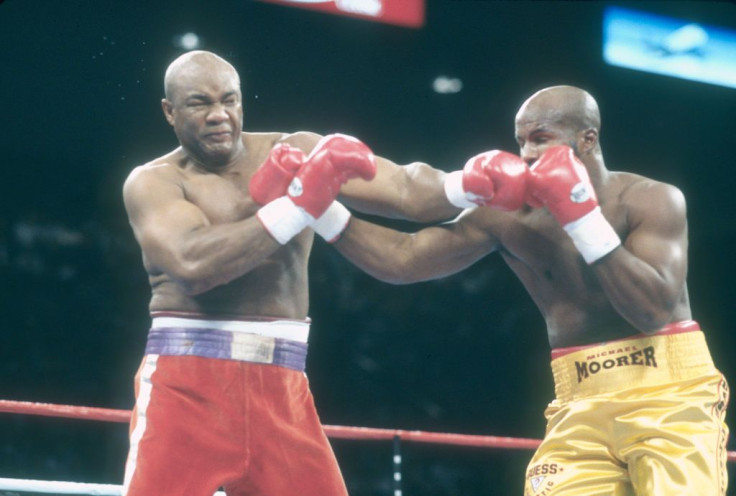 George Foreman and Michael Moorer