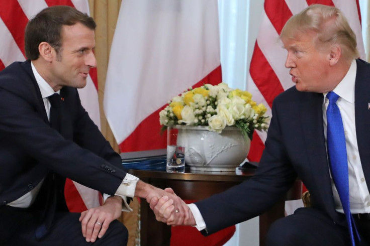 Emmanuel Macron and Donald Trump