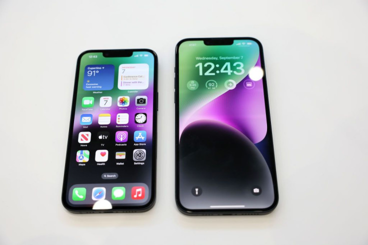 A view of the new iPhone 14 and iPhone 14 Plus