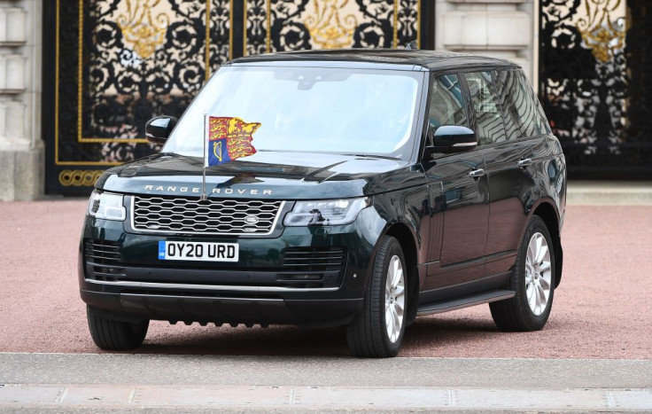Queen Elizabeth II leaves Buckingham Palace in a Range Rover