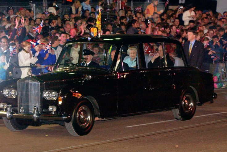 File picture of Queen Elizabeth in her Bentley