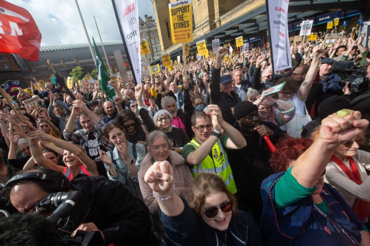 Thousands of people attend the Enough is Enough strike rally 