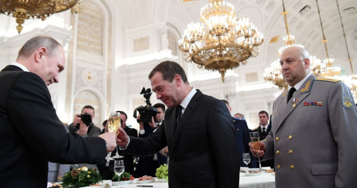 Vladimir Putin, Prime Minister Dmitry Medvedev, Sergei Surovikin
