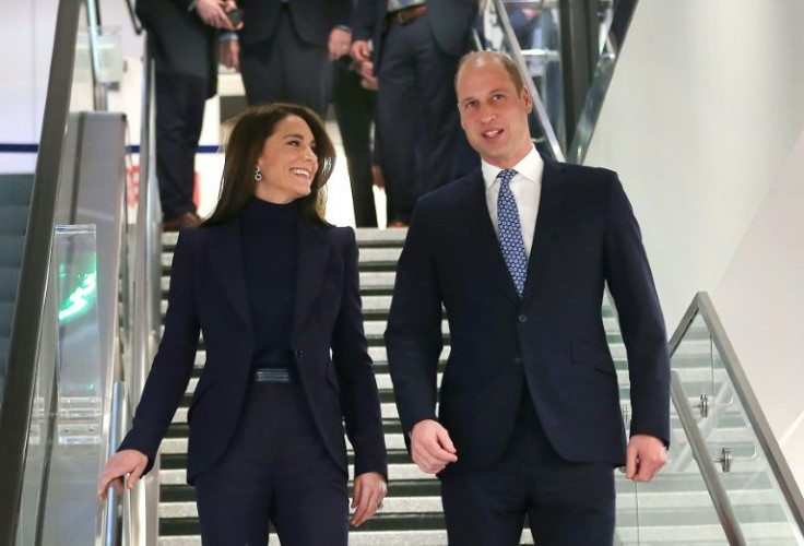 Britain's Prince William and Kate Middleton