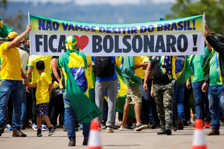 Protests against President-elect Luiz Inacio Lula da Silva