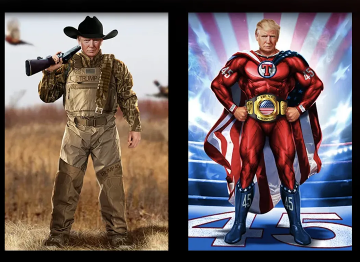 Donald Trump digital trading cards