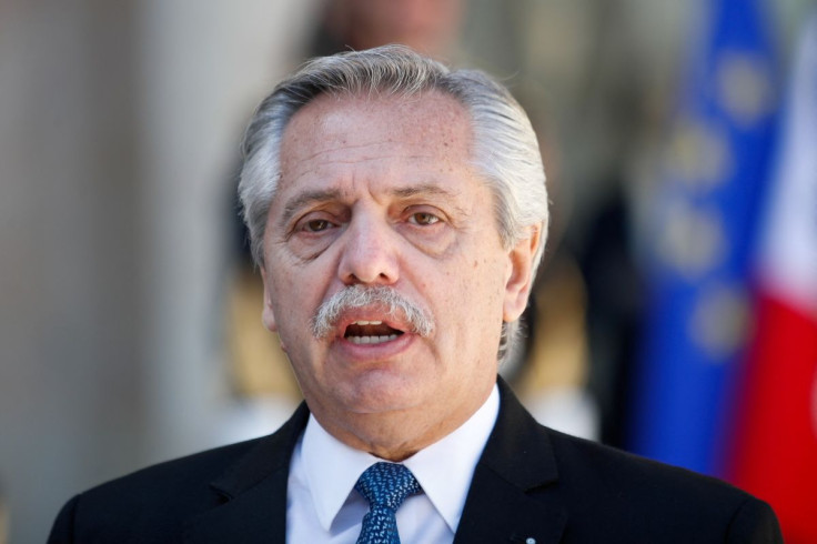 Argentine President Alberto Fernandez