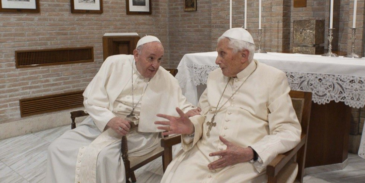 Pope Francis and Pope Benedict